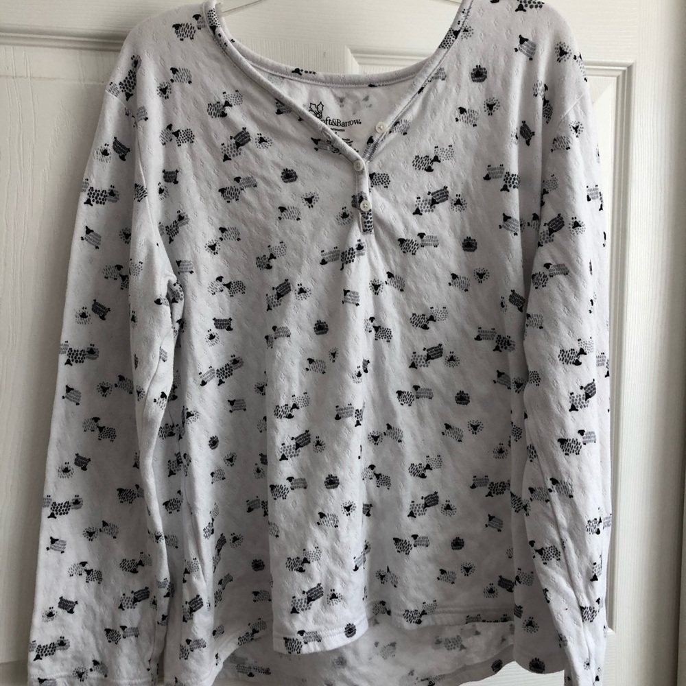 White Sheep Comfy Sleep Shirt Large
